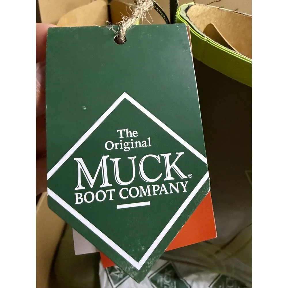 Muck Boot Company Harvester Mid Men Green Waterproof Utility‎ Work Boots  sz 14